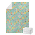 Retro Air Balloon Pattern Print Blanket