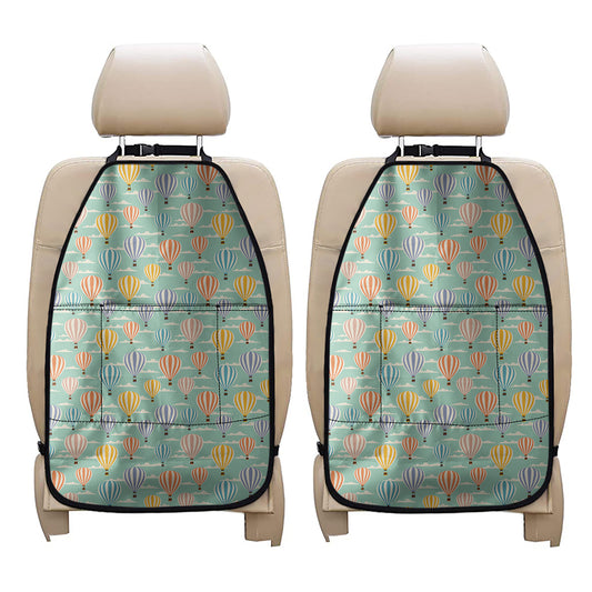 Retro Air Balloon Pattern Print Car Seat Organizers