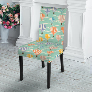 Retro Air Balloon Pattern Print Dining Chair Slipcover