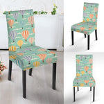 Retro Air Balloon Pattern Print Dining Chair Slipcover