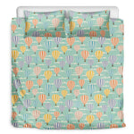 Retro Air Balloon Pattern Print Duvet Cover Bedding Set