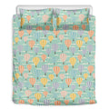Retro Air Balloon Pattern Print Duvet Cover Bedding Set