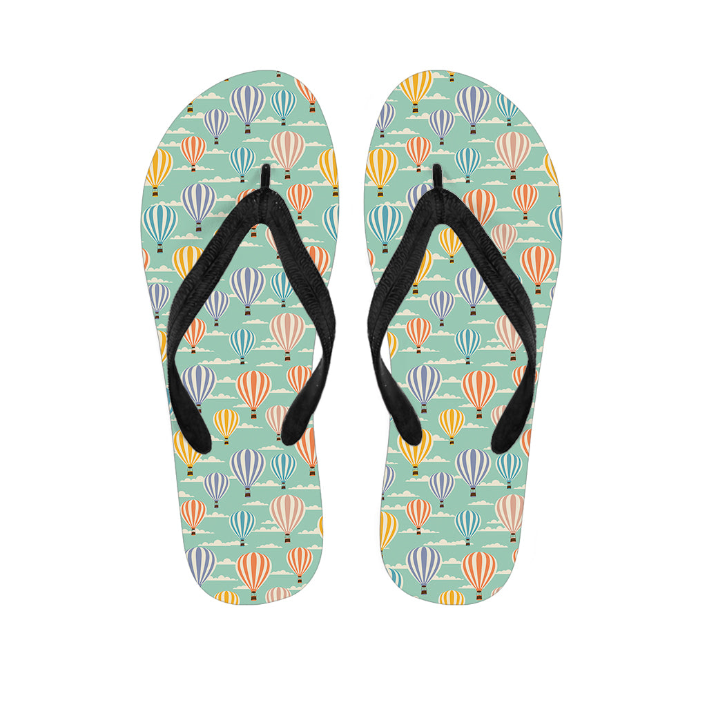 Retro Air Balloon Pattern Print Flip Flops