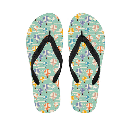 Retro Air Balloon Pattern Print Flip Flops