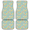 Retro Air Balloon Pattern Print Front and Back Car Floor Mats