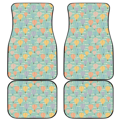 Retro Air Balloon Pattern Print Front and Back Car Floor Mats