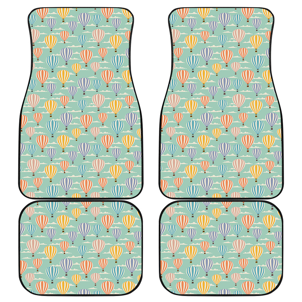 Retro Air Balloon Pattern Print Front and Back Car Floor Mats