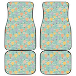 Retro Air Balloon Pattern Print Front and Back Car Floor Mats