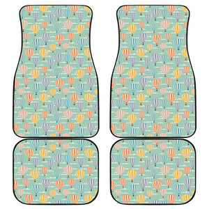 Retro Air Balloon Pattern Print Front and Back Car Floor Mats