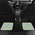 Retro Air Balloon Pattern Print Front and Back Car Floor Mats