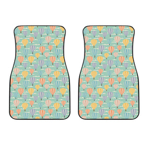 Retro Air Balloon Pattern Print Front Car Floor Mats