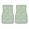 Retro Air Balloon Pattern Print Front Car Floor Mats