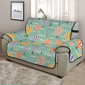 Retro Air Balloon Pattern Print Half Sofa Protector