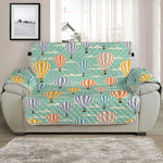 Retro Air Balloon Pattern Print Half Sofa Protector