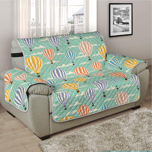 Retro Air Balloon Pattern Print Half Sofa Protector