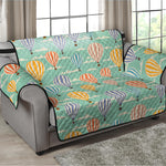 Retro Air Balloon Pattern Print Loveseat Protector