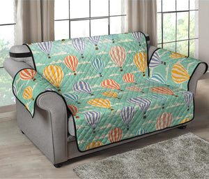 Retro Air Balloon Pattern Print Loveseat Protector