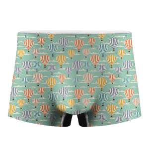 Retro Air Balloon Pattern Print Men's Boxer Briefs