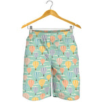 Retro Air Balloon Pattern Print Men's Shorts