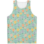 Retro Air Balloon Pattern Print Men's Tank Top