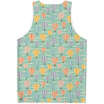 Retro Air Balloon Pattern Print Men's Tank Top