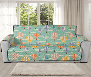 Retro Air Balloon Pattern Print Oversized Sofa Protector