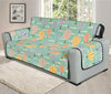 Retro Air Balloon Pattern Print Oversized Sofa Protector