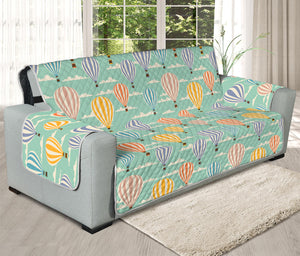 Retro Air Balloon Pattern Print Oversized Sofa Protector