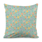 Retro Air Balloon Pattern Print Pillow Cover