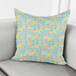 Retro Air Balloon Pattern Print Pillow Cover