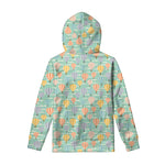 Retro Air Balloon Pattern Print Pullover Hoodie