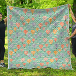 Retro Air Balloon Pattern Print Quilt