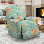 Retro Air Balloon Pattern Print Recliner Slipcover