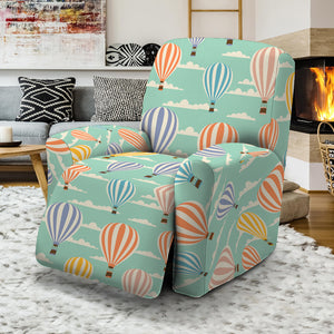 Retro Air Balloon Pattern Print Recliner Slipcover