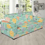 Retro Air Balloon Pattern Print Sofa Slipcover