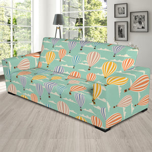 Retro Air Balloon Pattern Print Sofa Slipcover