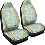 Retro Air Balloon Pattern Print Universal Fit Car Seat Covers