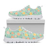 Retro Air Balloon Pattern Print White Sneakers