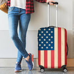 Retro American Flag Patriotic Luggage Cover GearFrost