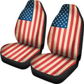 Retro American Flag Patriotic Universal Fit Car Seat Covers
