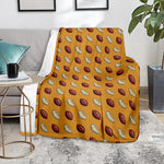 Retro American Football Ball Print Blanket
