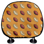 Retro American Football Ball Print Car Headrest Covers