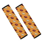Retro American Football Ball Print Car Seat Belt Covers
