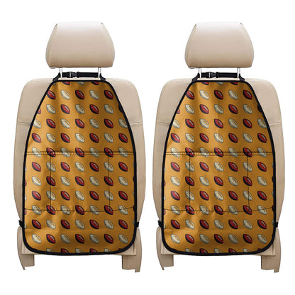 Retro American Football Ball Print Car Seat Organizers