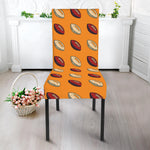 Retro American Football Ball Print Dining Chair Slipcover