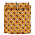 Retro American Football Ball Print Duvet Cover Bedding Set