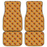 Retro American Football Ball Print Front and Back Car Floor Mats