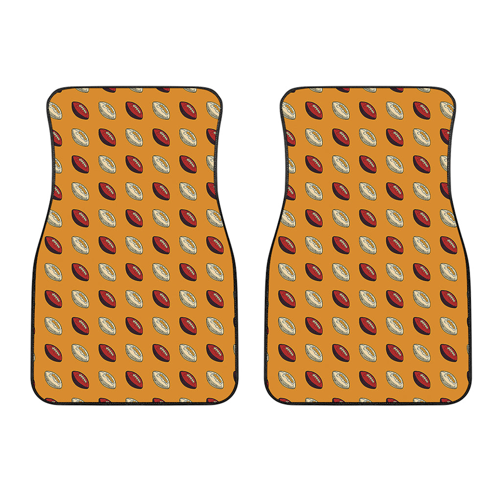 Retro American Football Ball Print Front Car Floor Mats