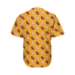 Retro American Football Ball Print Men's Baseball Jersey