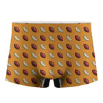 Retro American Football Ball Print Men's Boxer Briefs